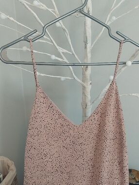 Gorgeous Blush Pink Slip Dress with Subtle Speckle